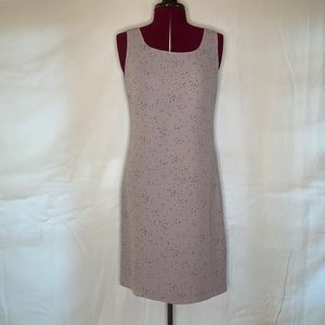 Josephine Chaus Dress, size small, light purple & graffiti dotted detail